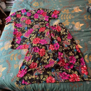Amazing vintage floral and paisley set - size 6